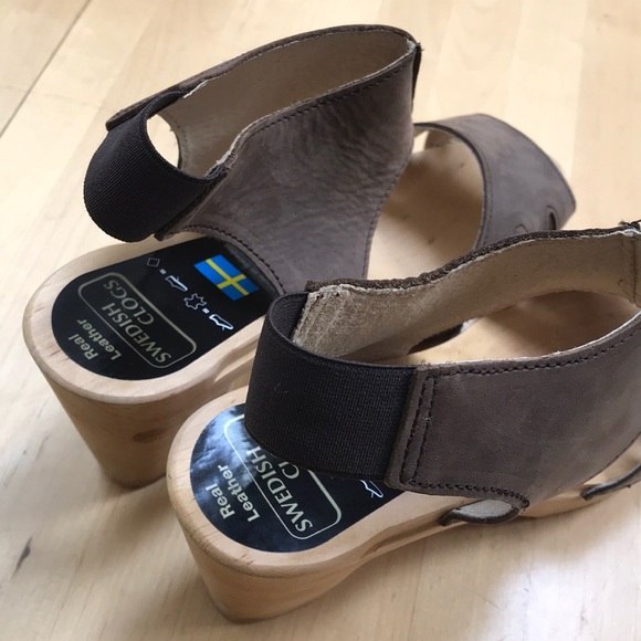 Swedish clogs open toe sandals made in Sweden - Picture 6 of 8